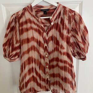 Banana Republic Brown and Orange Blouse